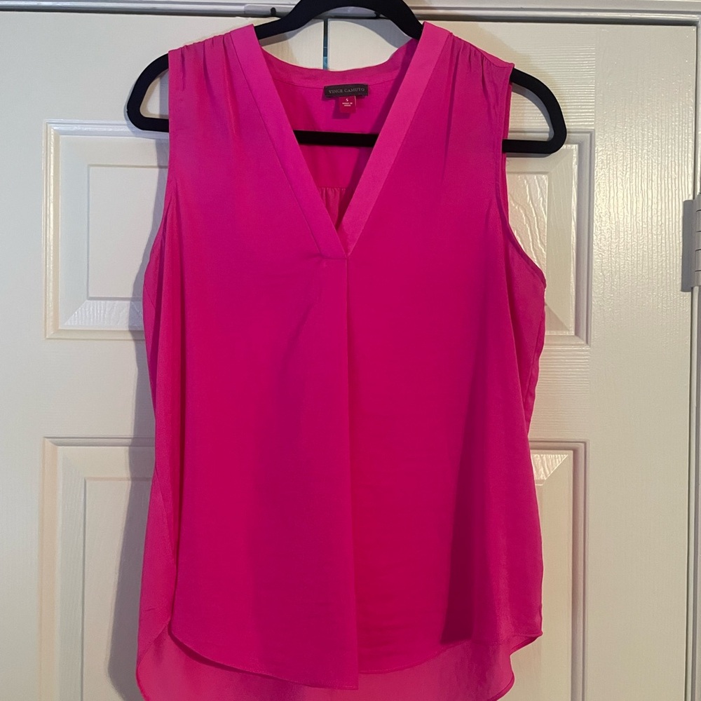Vince Camuto Fuchsia Sleeveless Blouse
